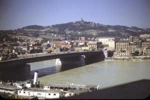 The bridge post between the Russian and American zones.